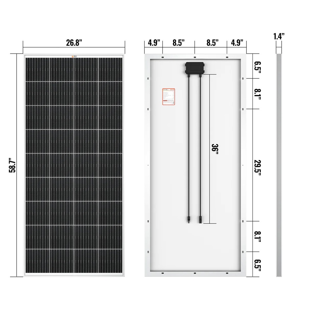 RICH SOLAR MEGA 200 Watt Monocrystalline Solar Panel