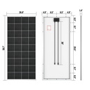 RICH SOLAR MEGA 200 Watt Monocrystalline Solar Panel
