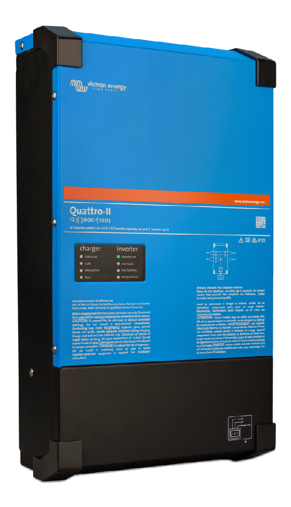Victron Quattro-II 12V 3000VA 2x120V