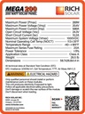 RICH SOLAR MEGA 200 Watt Monocrystalline Solar Panel