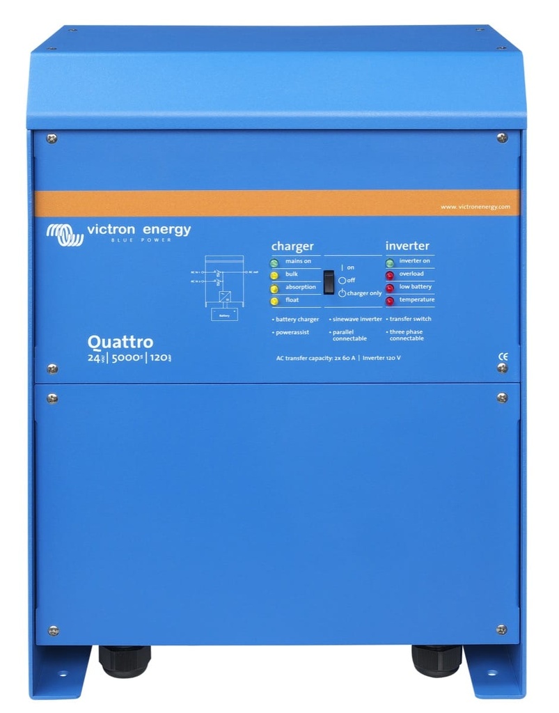 Victron Energy Quattro 5000VA 24V Inverter Charger QUA245023110