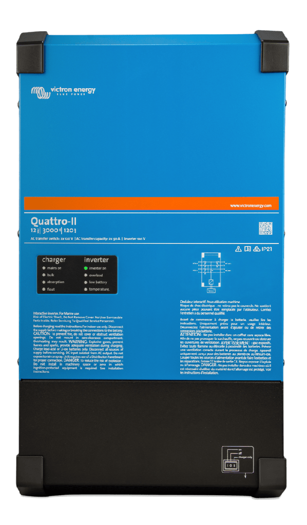 Victron Quattro-II 24V 3000VA 2x120V