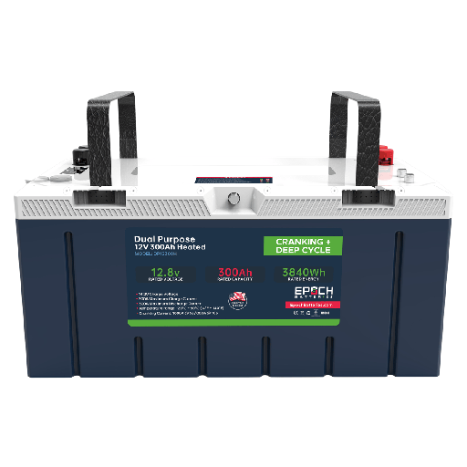 [DP12300H] Epoch 12V 300Ah - Group 8D - Cranking & Deep Cycle Lithium Battery (Dual Purpose)