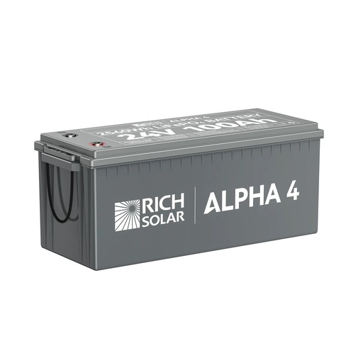 [RS-B241S] Rich Solar ALPHA 4 | 24V 100Ah LiFePO4 Battery Bluetooth and Internal Heat Technology