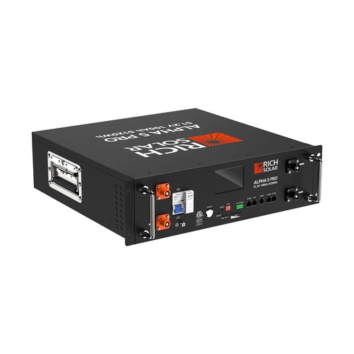 ALPHA 5 PRO  100Ah LiFePO4 48V Server Rack Lithium Battery  UL1973, UL9540A Certified