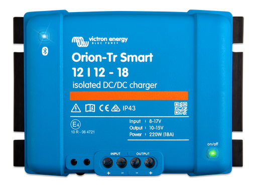 [ORI121222120] Victron Energy ORI121222120 Orion-Tr Smart 12/12-18A Isolated DC-DC charger